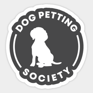 Dog Petting Society Sticker